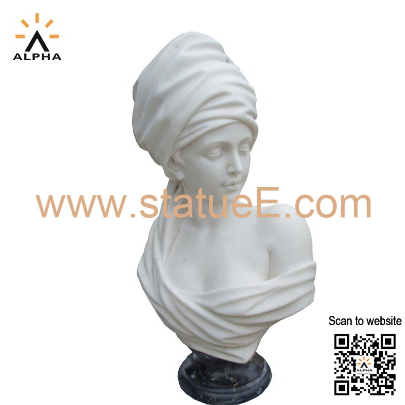 white bust statue